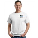 CP Mens XL Organic T-Shirt Embroidered Full Color Logo 